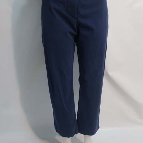 Womens Nili Lotan Blue Khaki Pants 4 - Picture 4 of 7